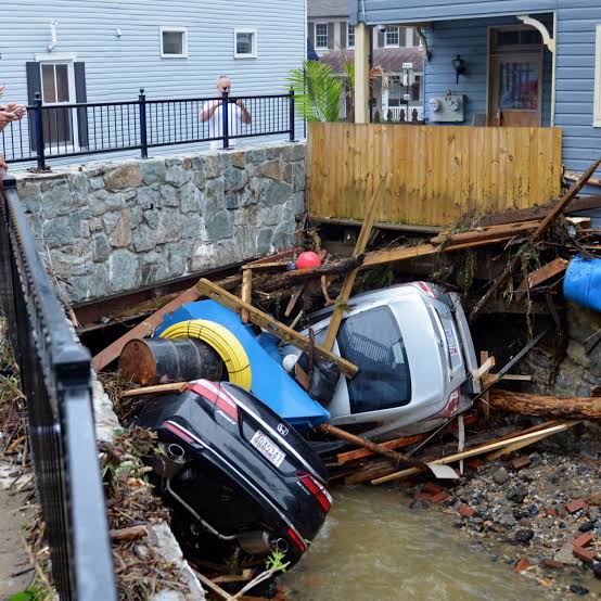 The massive damage caused by the floods in Patapsco Valley State Park