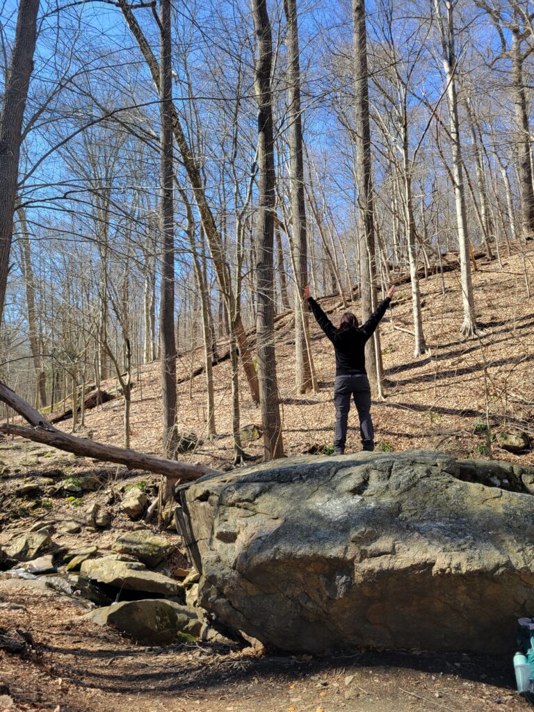 Roxy inside of Patapsco Valley State Park