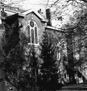 An old photo of St. Mary's College before it closed down