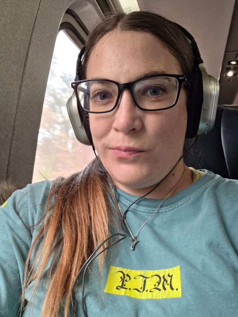 I was so excited to be on the train!