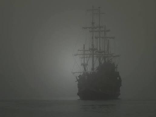 A photo of a ghost ship in Acadia